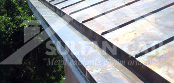 bakır ve çinko dere oluk yağmur indirme